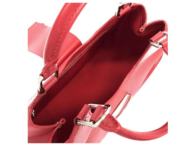 Borsa Louis Vuitton Epi Sac Montaigne Rosso - vista 8