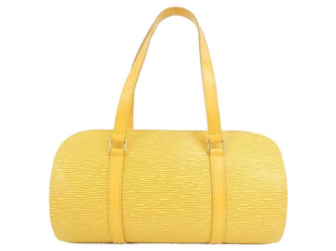 Borsa Louis Vuitton Epi Soufflot M52229 Giallo - vista 2