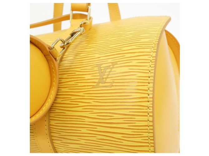 Borsa Louis Vuitton Epi Soufflot M52229 Giallo - vista 4