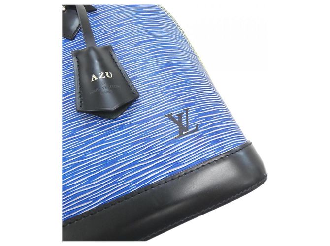 Borsa Alma PM in Epi Denim Louis Vuitton Blu - vista 5