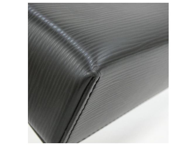 Borsa Louis Vuitton Epi Sac Plat Fold Nero - vista 3