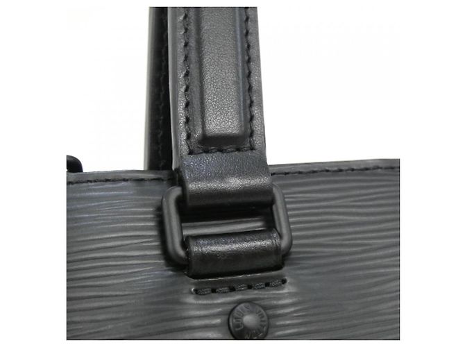 Borsa Louis Vuitton Epi Sac Plat Fold Nero - vista 6