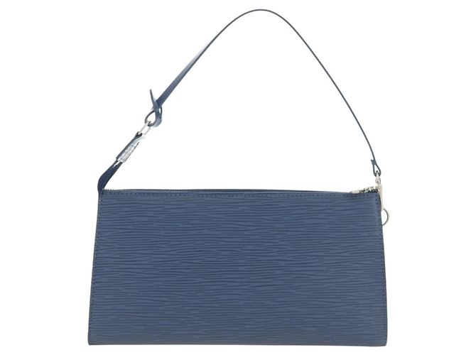 Louis Vuitton Pochette Accessoires NM Epi Leather Blu - vista 2
