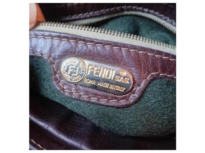 Fendi Leder Tote Bag Braun - Ansicht 4