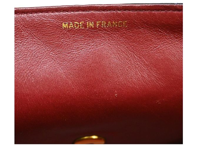 Chanel Vintage Diana Flap gestepptes Lammleder Small Marineblau - Ansicht 4