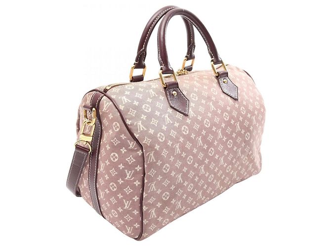 Borsa Louis Vuitton Speedy Bandoulière 30 Monogram Idylle Marrone Crudo Bordò - vista 2