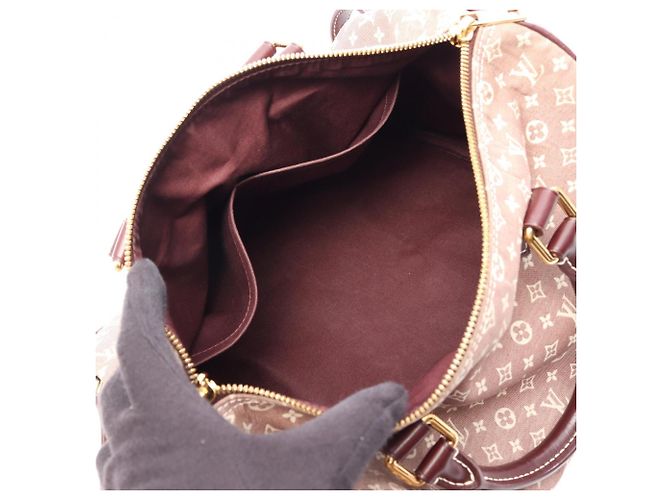 Borsa Louis Vuitton Speedy Bandoulière 30 Monogram Idylle Marrone Crudo Bordò - vista 3