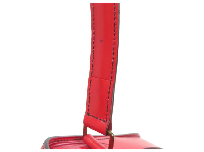 Borsa a Spalla Louis Vuitton Epi Leather Cartouchiere Rosso - vista 16
