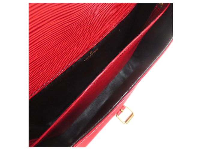 Borsa a Spalla Louis Vuitton Epi Leather Cartouchiere Rosso - vista 5
