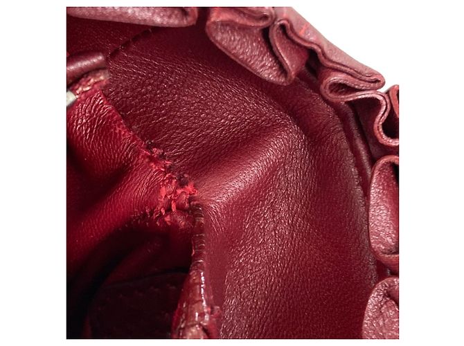 Borsa 2-Way Christian Dior Lady in pelle di vitello rossa Rosso - vista 11