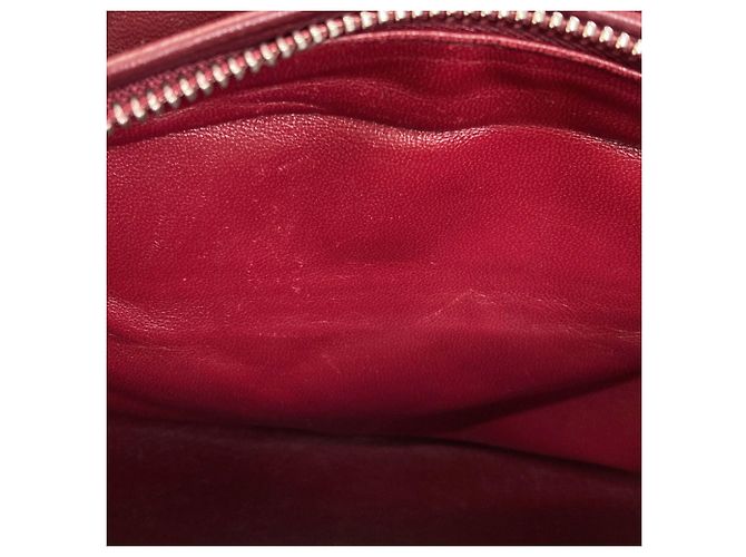 Borsa 2-Way Christian Dior Lady in pelle di vitello rossa Rosso - vista 9
