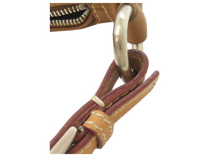 Borsa a tracolla in pelle Prada BR1842 Marrone - vista 11