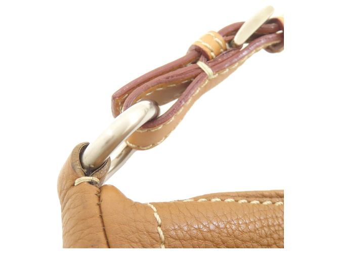 Borsa a tracolla in pelle Prada BR1842 Marrone - vista 17