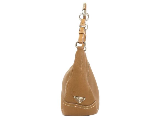 Borsa a tracolla in pelle Prada BR1842 Marrone - vista 3