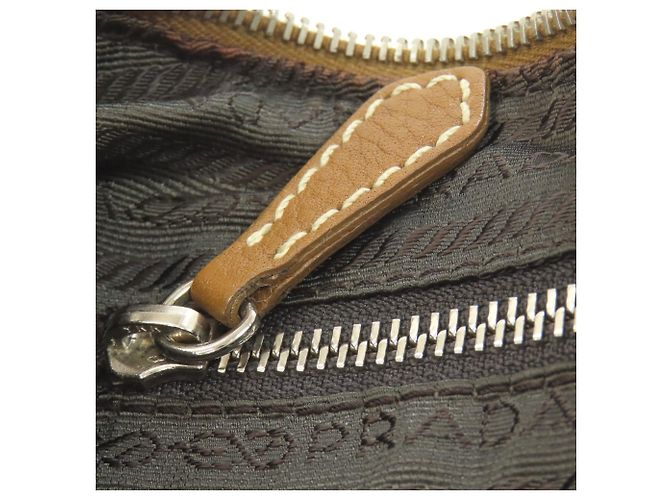 Borsa a tracolla in pelle Prada BR1842 Marrone - vista 9
