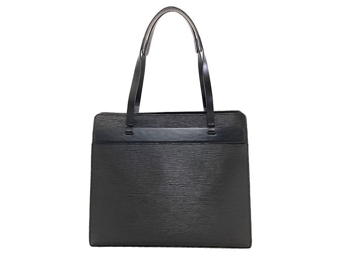 Borsa Tote Louis Vuitton Epi Leather Croisette PM Nero - vista 2