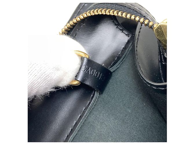 Borsa Tote Louis Vuitton Epi Leather Croisette PM Nero - vista 7