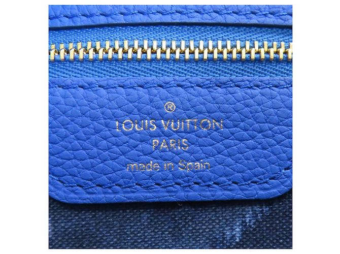 Borsa Tote Louis Vuitton Neverfull MM Ikat Flower Blu Monogramma - vista 6