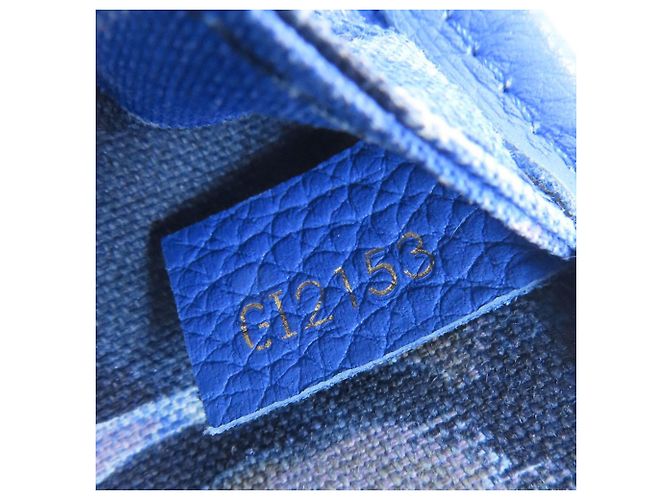 Borsa Tote Louis Vuitton Neverfull MM Ikat Flower Blu Monogramma - vista 7