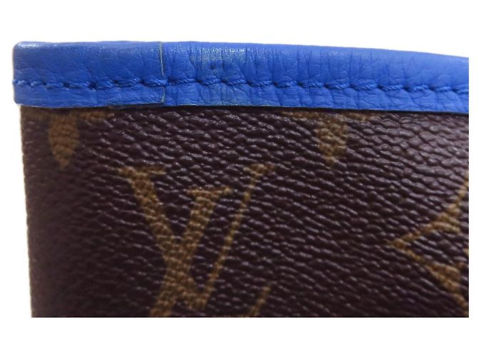Borsa Tote Louis Vuitton Neverfull MM Ikat Flower Blu Monogramma - vista 9