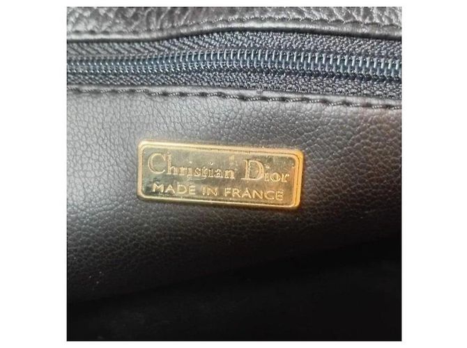 Christian Dior Borsa in pelle nera Nero - vista 4