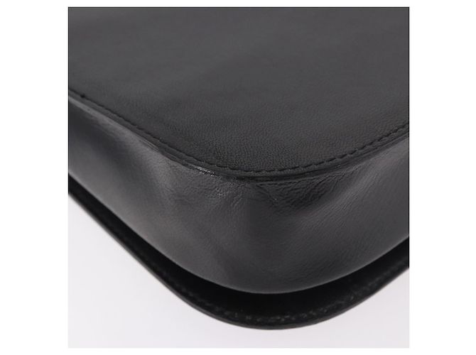 SAINT LAURENT Borsa in Pelle Nera Oro Auth 190584 Nero D'oro - vista 15