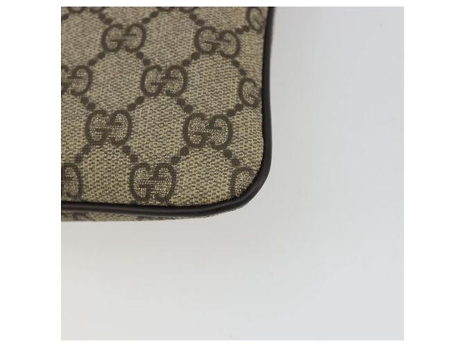 GUCCI GG Supreme Schultertasche PVC Beige Gold 201538 Auth 190295A Golden - Ansicht 16
