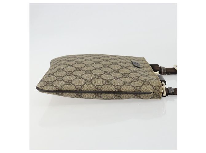 GUCCI GG Supreme Schultertasche PVC Beige Gold 201538 Auth 190295A Golden - Ansicht 3