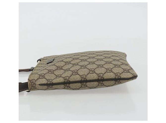 GUCCI GG Supreme Schultertasche PVC Beige Gold 201538 Auth 190295A Golden - Ansicht 4
