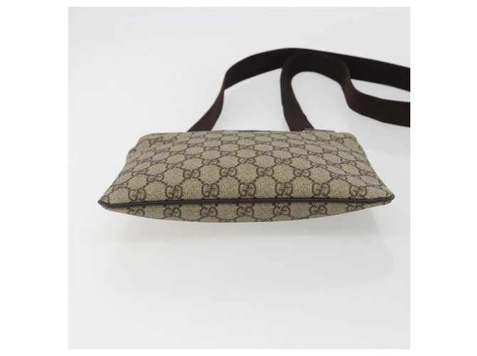 GUCCI GG Supreme Schultertasche PVC Beige Gold 201538 Auth 190295A Golden - Ansicht 5