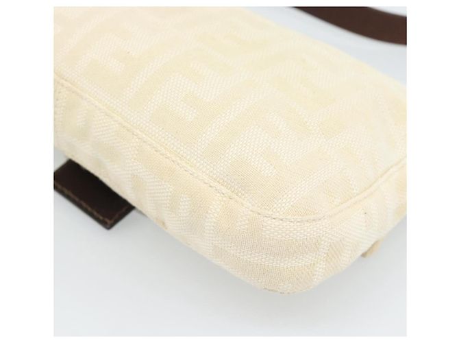 FENDI Zucca Canvas Mamma Baguette Shoulder Bag Bege Prata Auth 190260SAM - vista 15