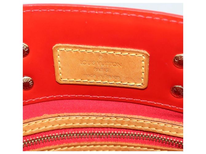 LOUIS VUITTON Monogram Vernis Reade PM Hand Bag Red Rouge M91088 LV Auth ep14916 Rosso - vista 10