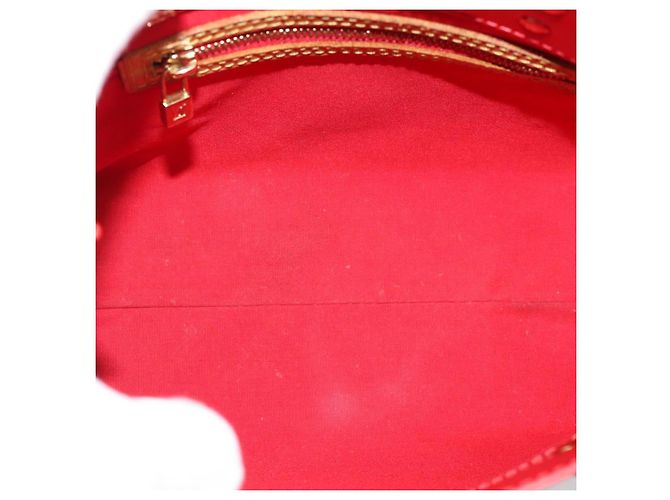 LOUIS VUITTON Monogram Vernis Reade PM Hand Bag Red Rouge M91088 LV Auth ep14916 Rosso - vista 11