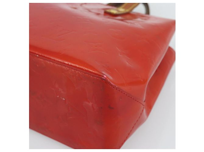 LOUIS VUITTON Monogram Vernis Reade PM Hand Bag Red Rouge M91088 LV Auth ep14916 Rosso - vista 14