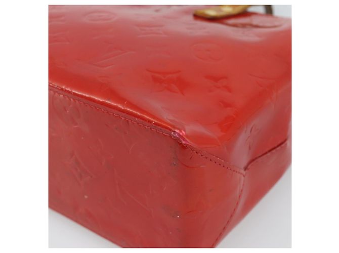 LOUIS VUITTON Monogram Vernis Reade PM Hand Bag Red Rouge M91088 LV Auth ep14916 Rosso - vista 16