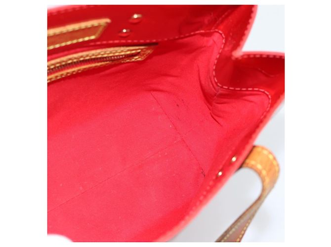 LOUIS VUITTON Monogram Vernis Reade PM Hand Bag Red Rouge M91088 LV Auth ep14916 Rosso - vista 17