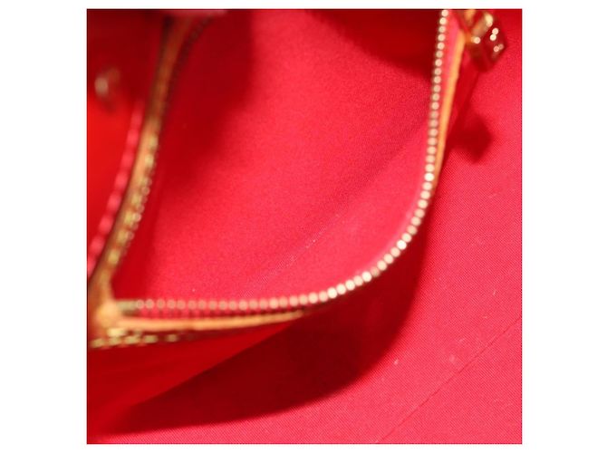 LOUIS VUITTON Monogram Vernis Reade PM Hand Bag Red Rouge M91088 LV Auth ep14916 Rosso - vista 20