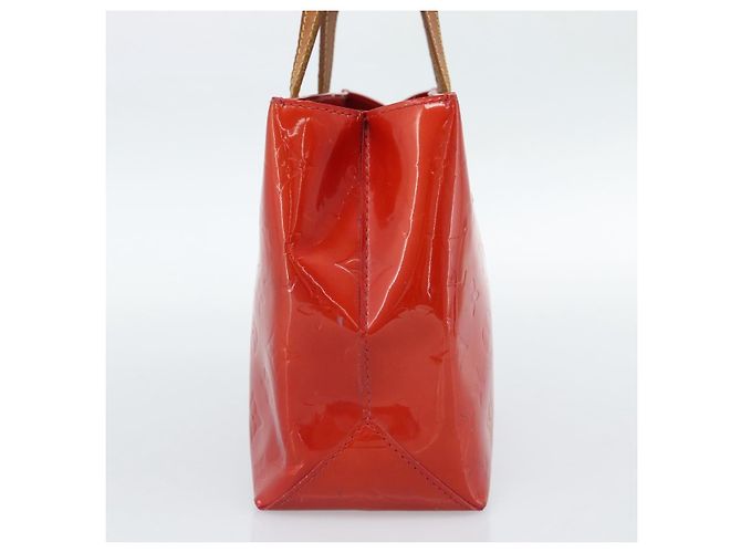 LOUIS VUITTON Monogram Vernis Reade PM Hand Bag Red Rouge M91088 LV Auth ep14916 Rosso - vista 3