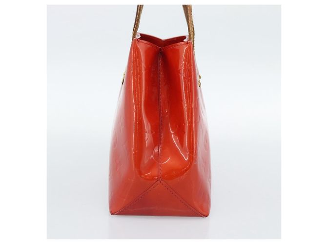 LOUIS VUITTON Monogram Vernis Reade PM Hand Bag Red Rouge M91088 LV Auth ep14916 Rosso - vista 4