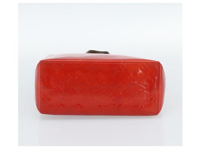 LOUIS VUITTON Monogram Vernis Reade PM Hand Bag Red Rouge M91088 LV Auth ep14916 Rosso - vista 5
