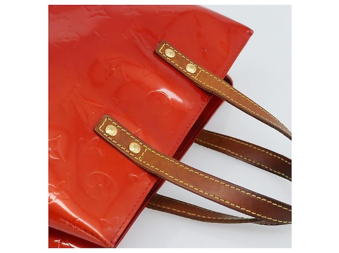 LOUIS VUITTON Monogram Vernis Reade PM Hand Bag Red Rouge M91088 LV Auth ep14916 Rosso - vista 6