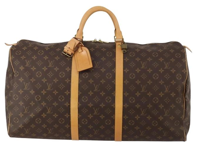 LOUIS VUITTON Monogram Keepall 60 Boston Bag M41422 LV Auth 188943V Monogramma - vista 13