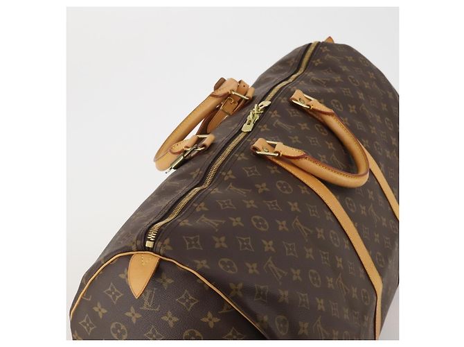 LOUIS VUITTON Monogram Keepall 60 Boston Bag M41422 LV Auth 188943V Monogramma - vista 6