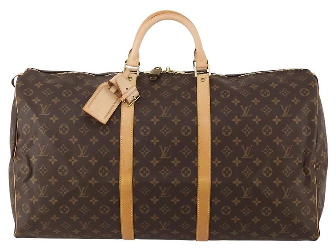 LOUIS VUITTON Monogram Keepall 60 Boston Bag M41422 LV Auth 189013A Monogramma - vista 13