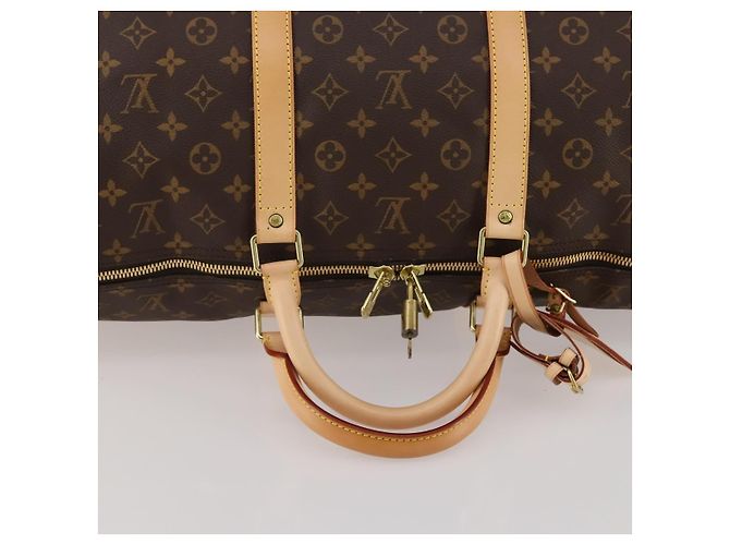 LOUIS VUITTON Monogram Keepall 60 Boston Bag M41422 LV Auth 189013A Monogramma - vista 7
