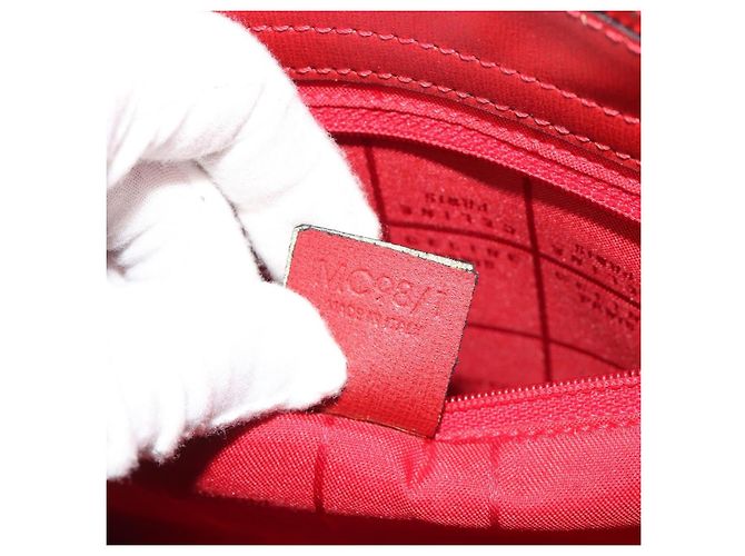 Céline Borsa CELINE in pelle rosso oro Auth bs35808 D'oro - vista 12