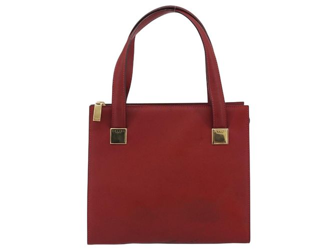 Céline Borsa CELINE in pelle rosso oro Auth bs35808 D'oro - vista 13