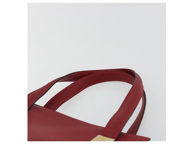 Céline Borsa CELINE in pelle rosso oro Auth bs35808 D'oro - vista 14