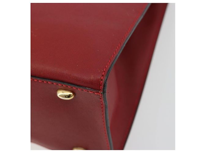 Céline Borsa CELINE in pelle rosso oro Auth bs35808 D'oro - vista 16