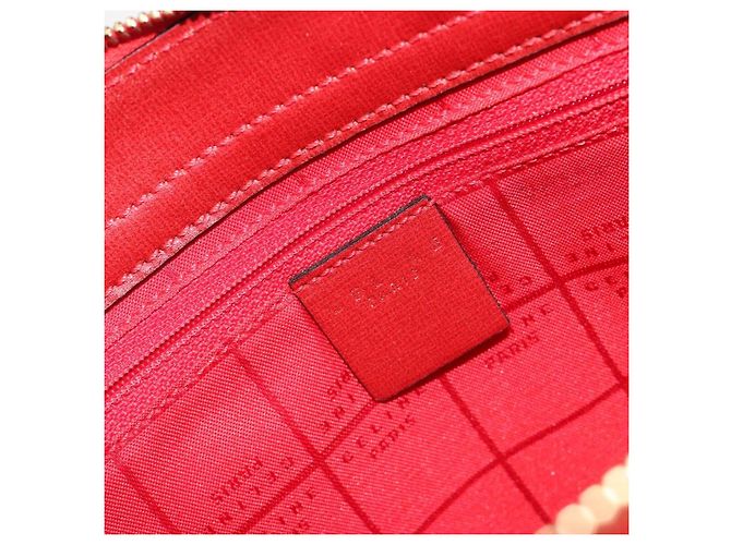 Céline Borsa CELINE in pelle rosso oro Auth bs35808 D'oro - vista 19
